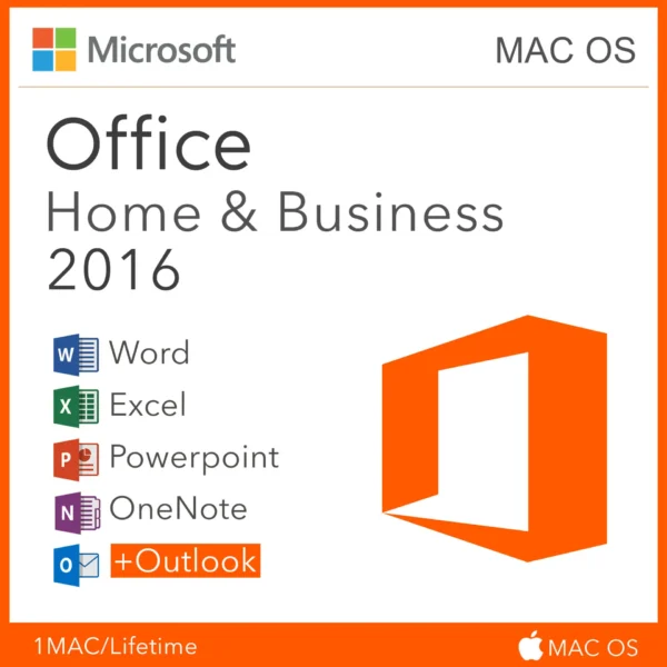 Microsoft Office 2016 Home & Business For Mac – Lifetime Product Key