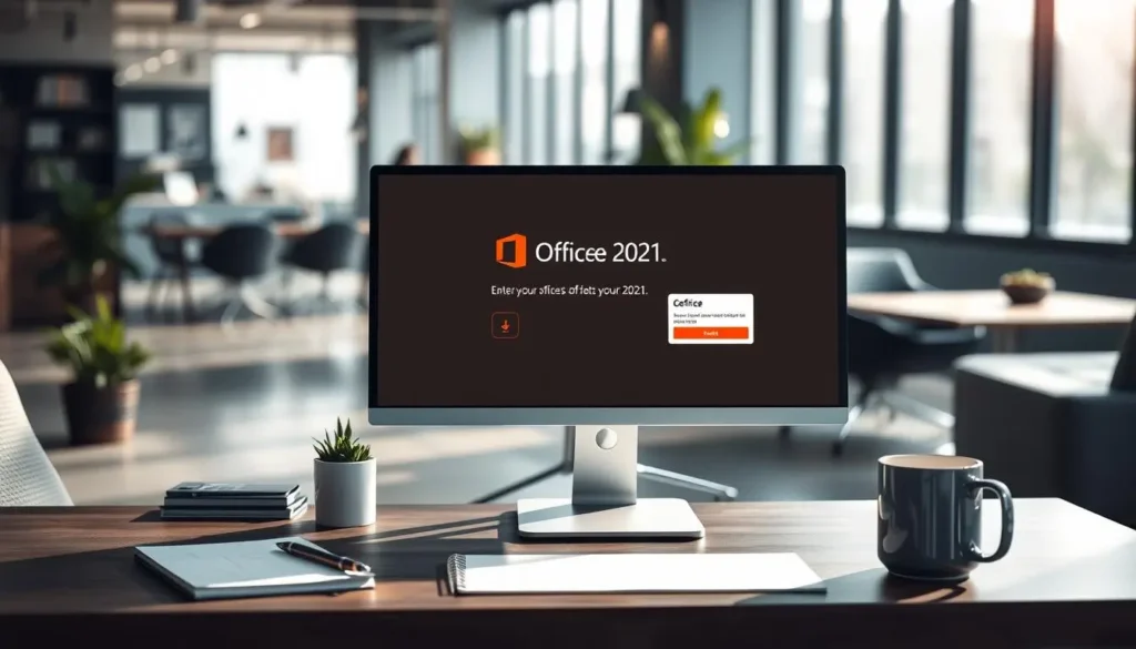 laptop with office 2021