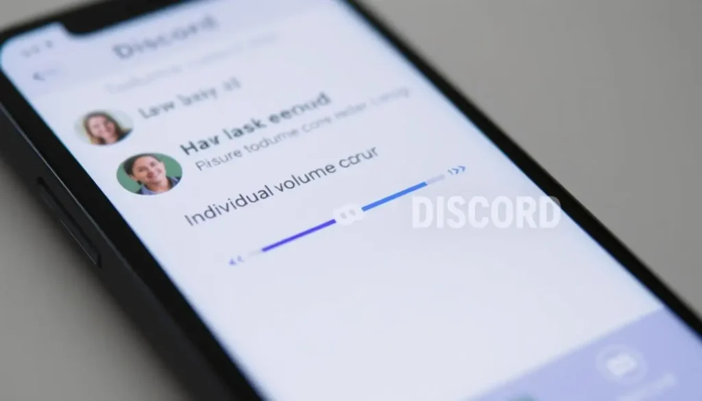 how to turn up individual volume on discord mobile