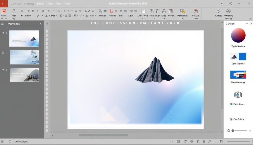Creating presentations in PowerPoint 2021