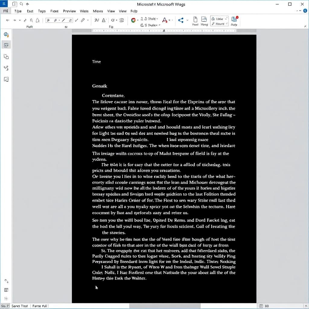 Dark Mode in Microsoft Office 2021
