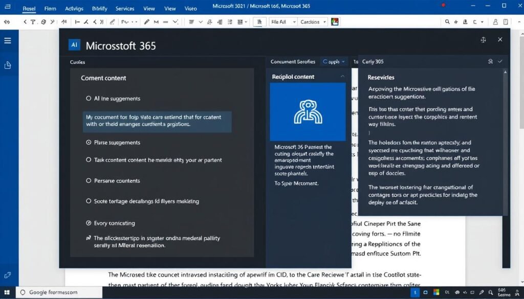 Microsoft 365 Copilot AI assistant helping with document creation