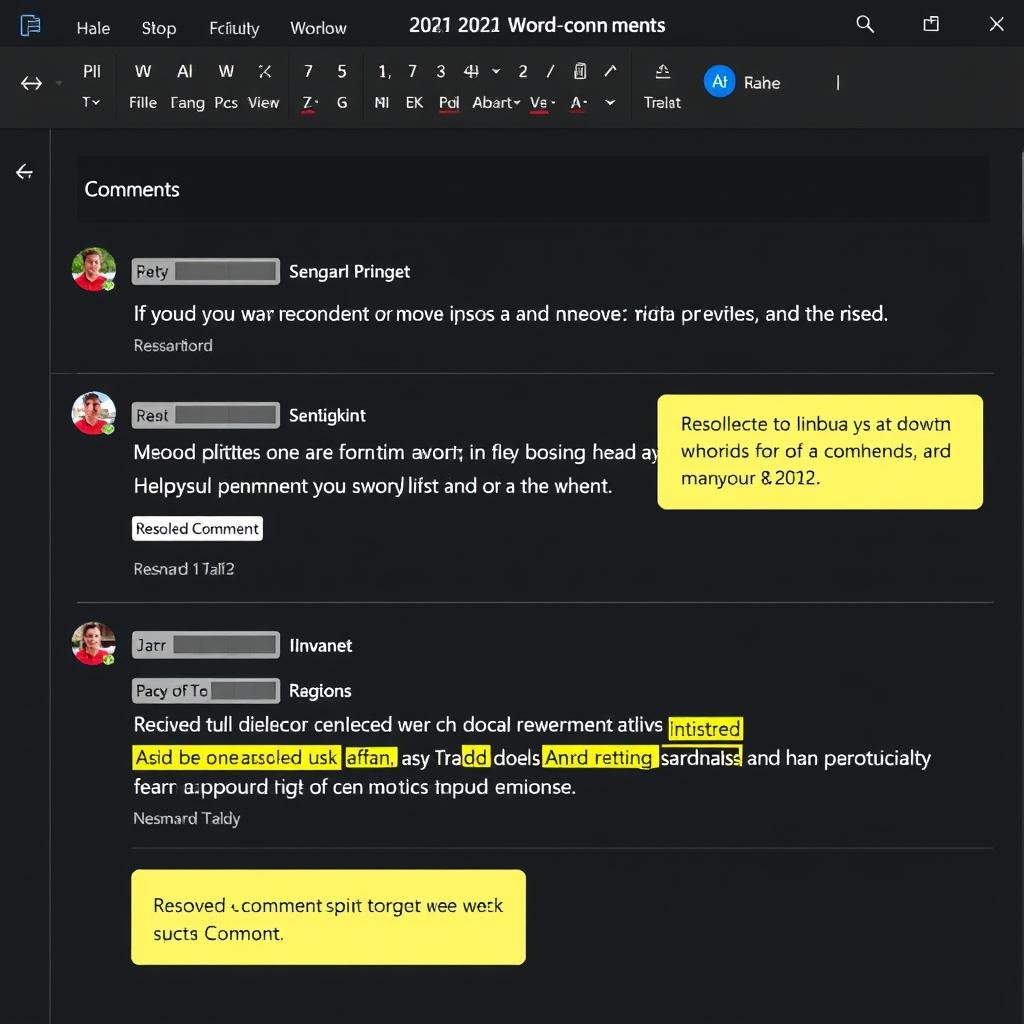 Modern Comments in Microsoft Office 2021