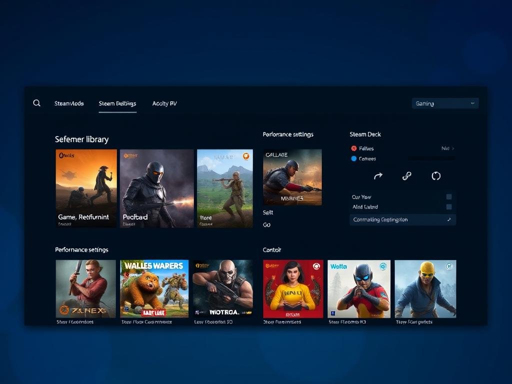 SteamOS 3.0 (Holo) interface showing gaming mode