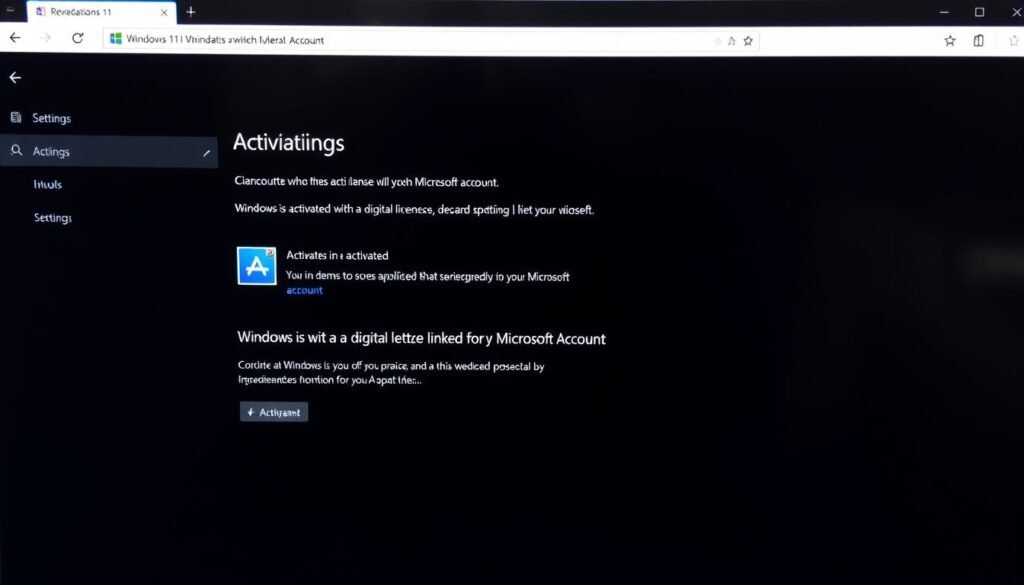 Windows 11 activation process showing successful verification
