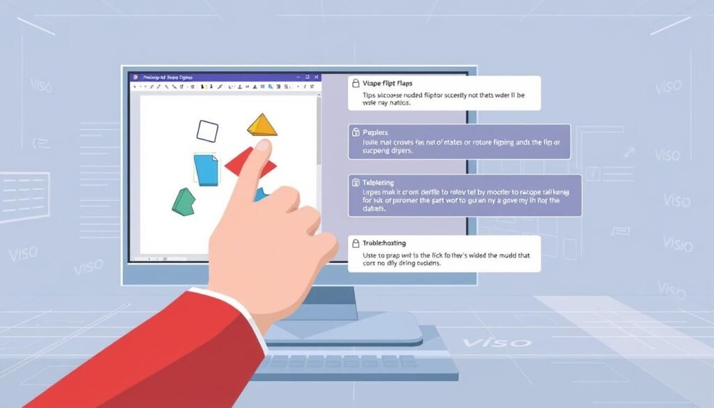 troubleshooting Visio shape flipping issues