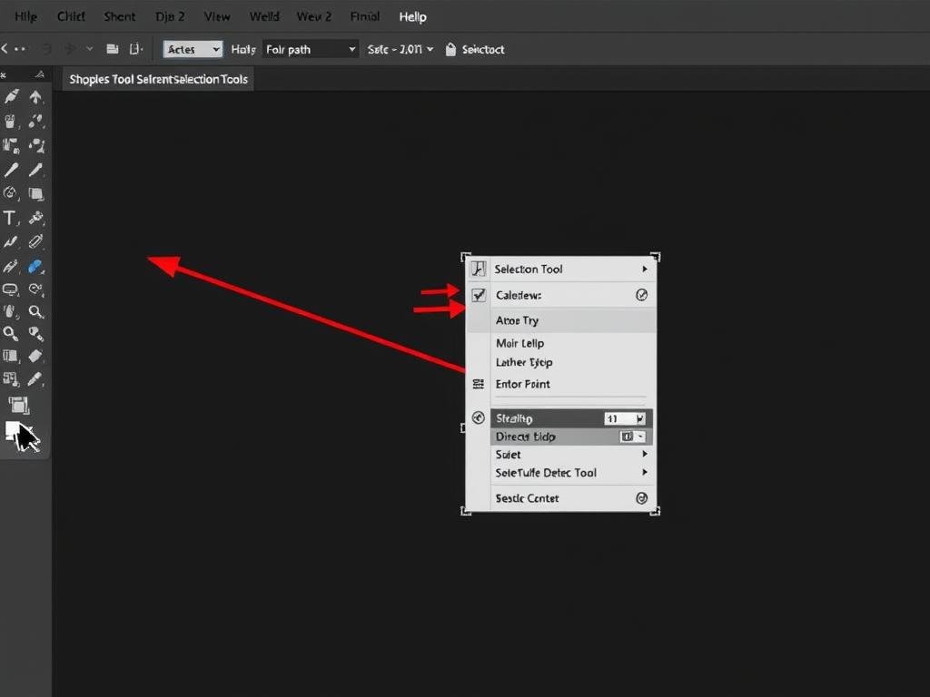 Adobe Illustrator selection tools demonstration