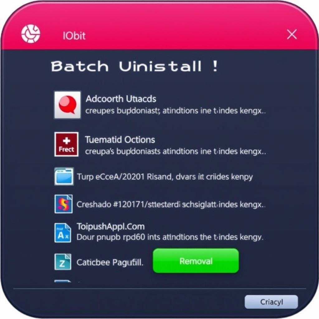 Batch uninstallation feature in IObit Uninstaller