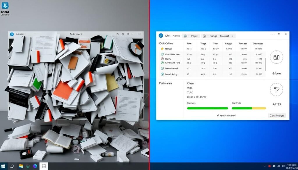 Before and after comparison of system performance with IObit Uninstaller