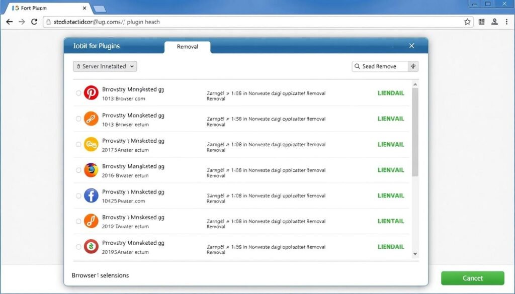 Browser plugin removal in IObit Uninstaller