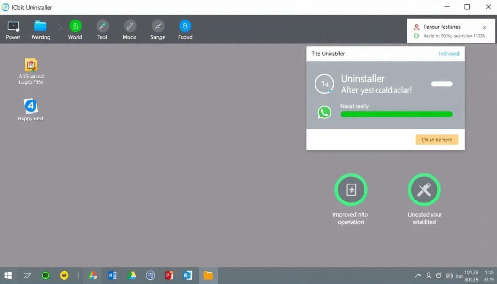 Clean, optimized PC after using IObit Uninstaller