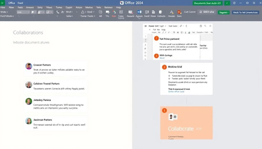 Collaboration features in Microsoft Office 2024