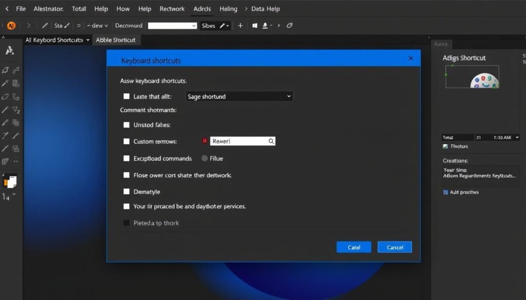Creating custom shortcuts in Adobe Illustrator