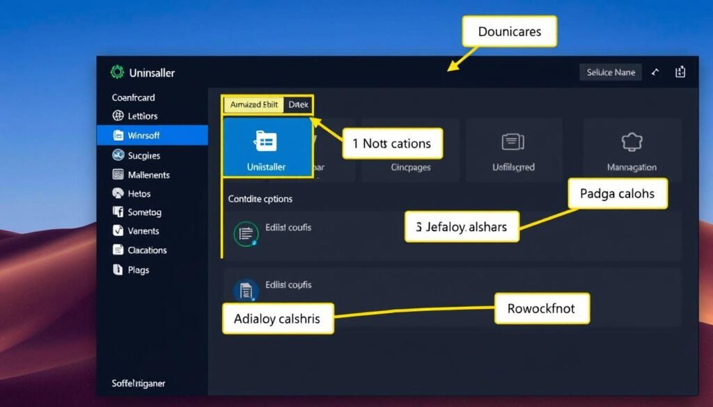 IObit Uninstaller interface navigation
