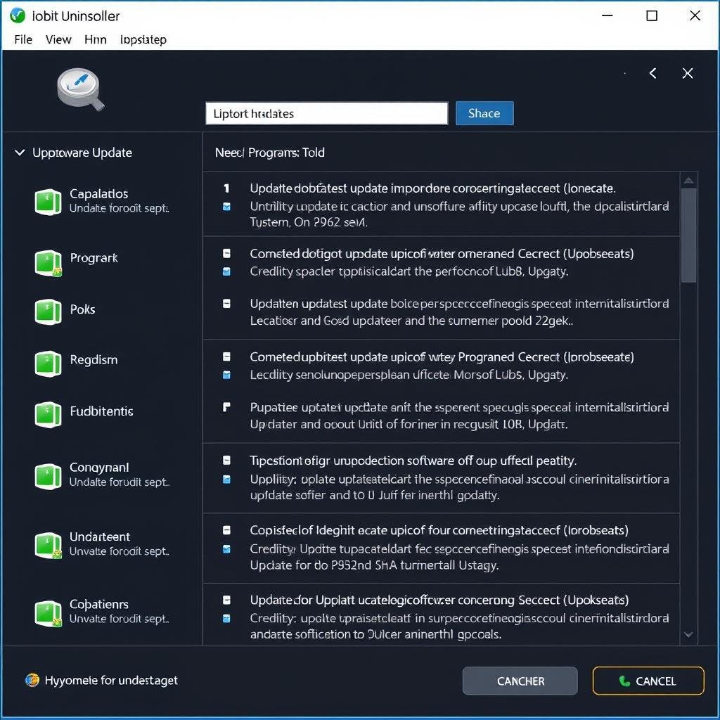 Software updater feature in IObit Uninstaller