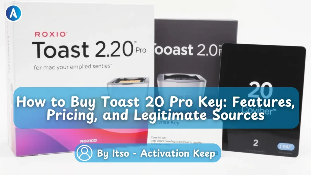 Toast 20 Pro package with license key card