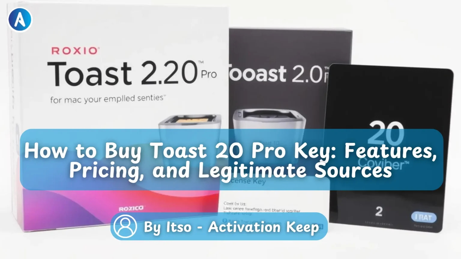 Toast 20 Pro package with license key card