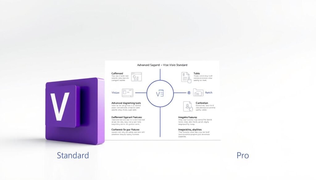 Visio Standard vs Visio Pro features comparison