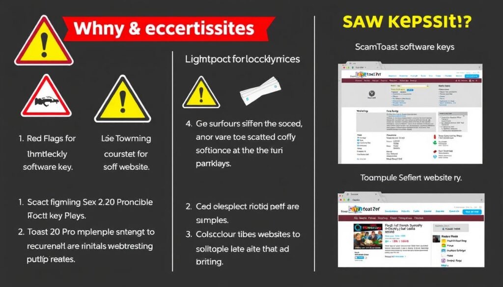 Warning signs of counterfeit Toast 20 Pro Keys and scam websites