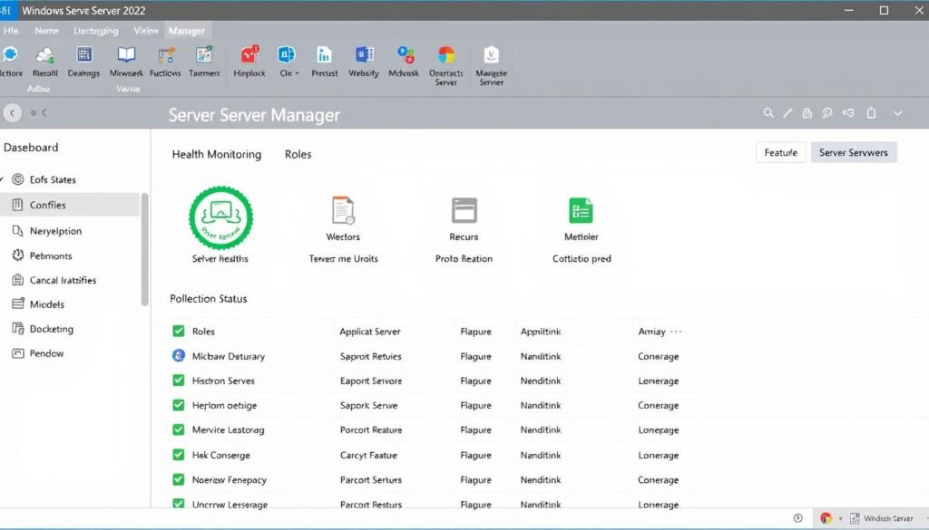 Windows Server 2022 management console interface