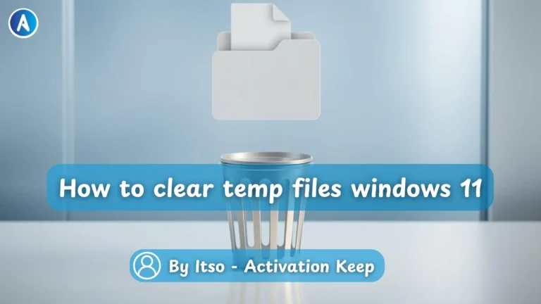 How to clear temp files windows 11
